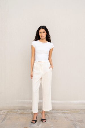 Pantalón Pepa Lino Blanco