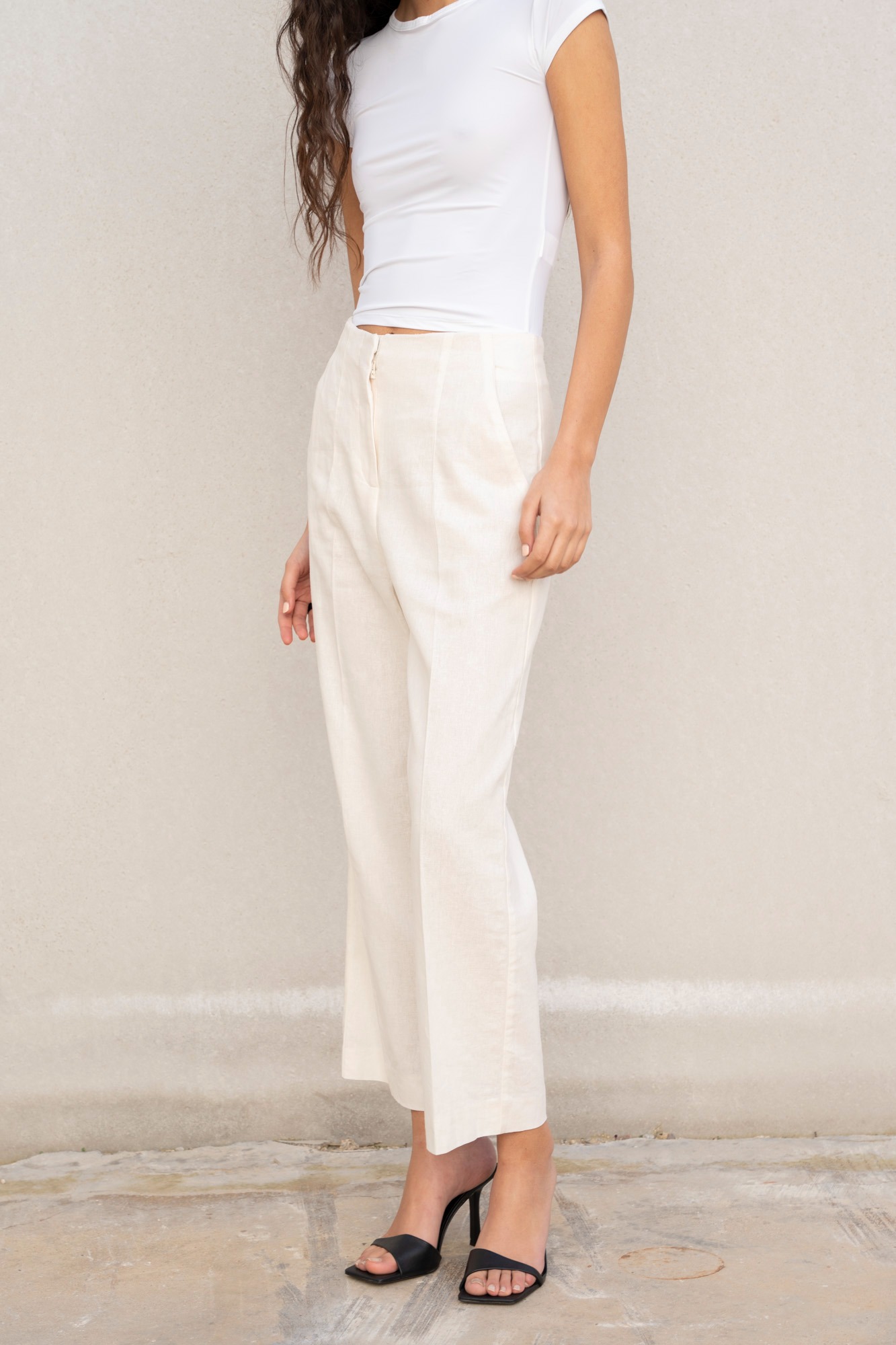 Pantalón Pepa Lino Blanco - Imagen 5